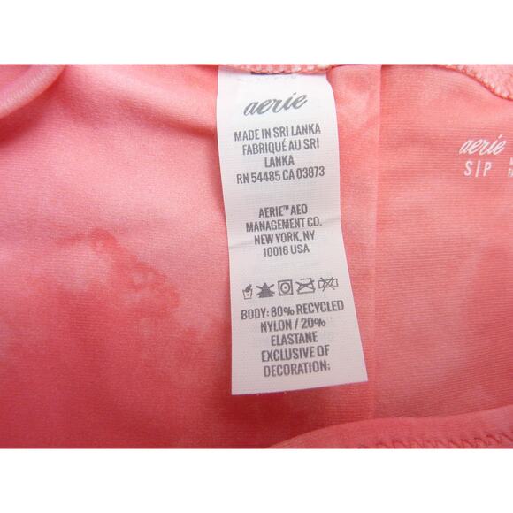 NWT Aerie Swim Floral Tie-dye Beaded Side Tie Cheekier Bikini Bottom S - Picture 4 of 5